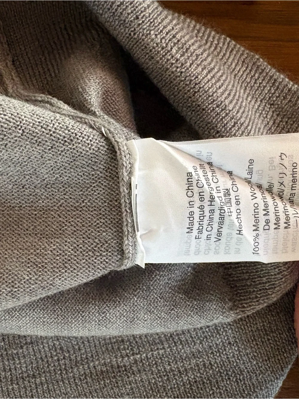 NWT J.Crew Sweater Mens Medium Gray 100% Merino Wool Crewneck Knit Pullover